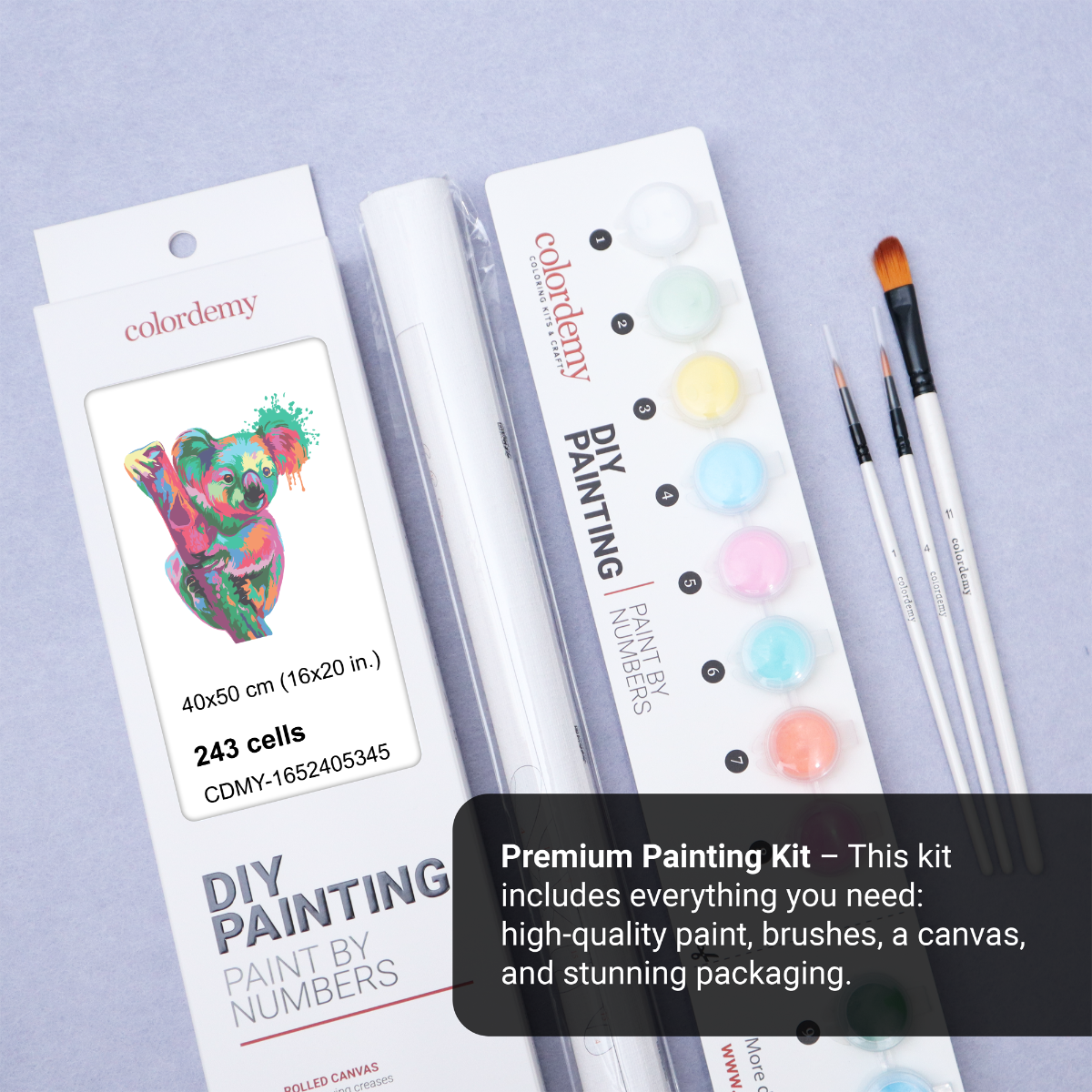 40x50cm Paint by Numbers Kit: Koala Canopy: Best Selling Abstract Koala on Tree