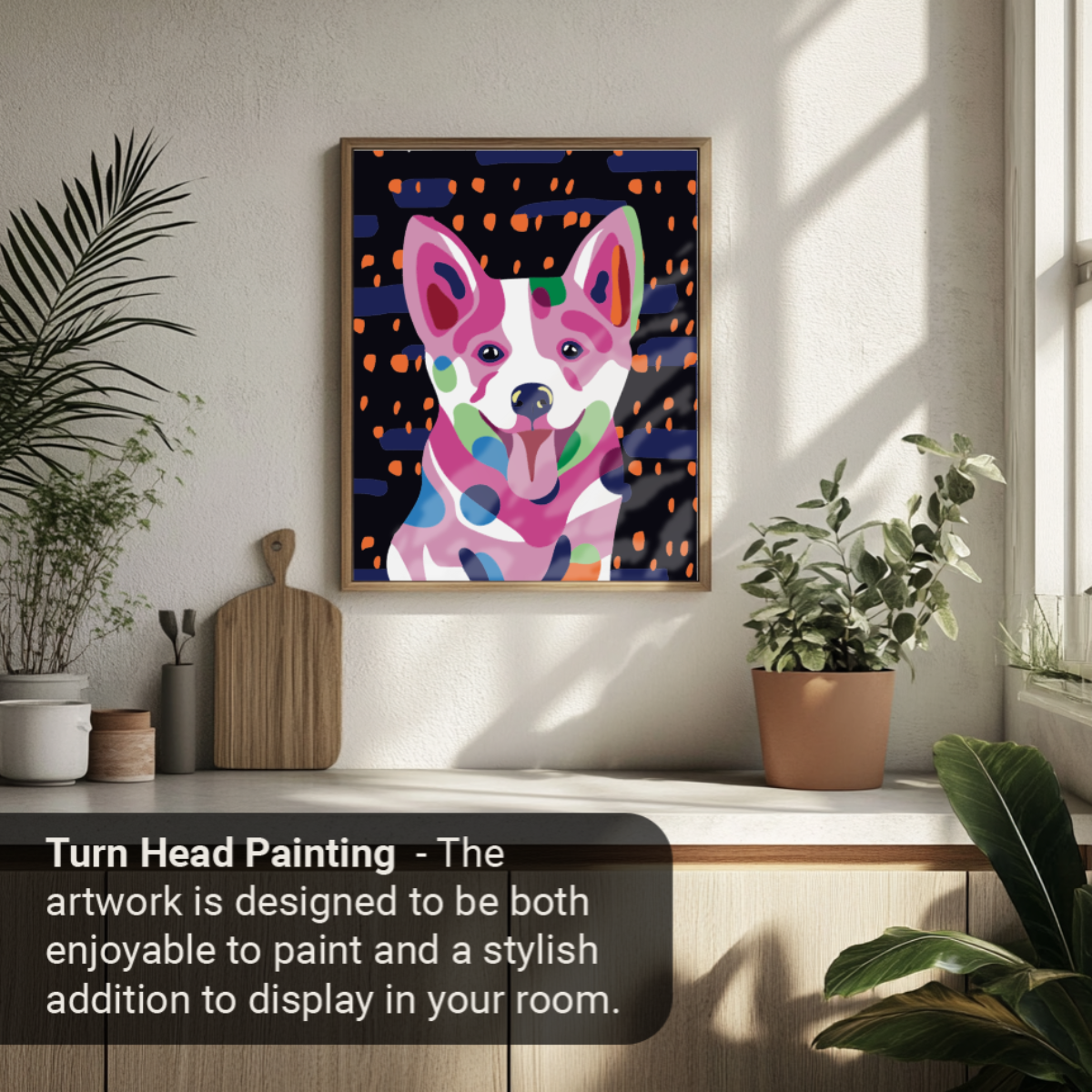 Happy Tail - Corgi: 40x50cm Paint by Numbers Kit