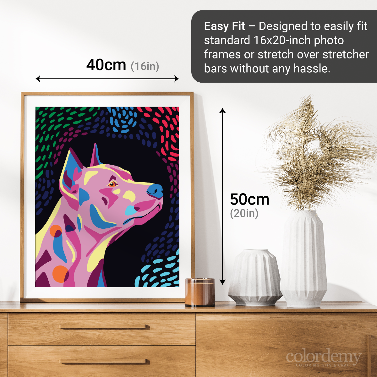Happy Tail - Pinscher: 40x50cm Paint by Numbers Kit