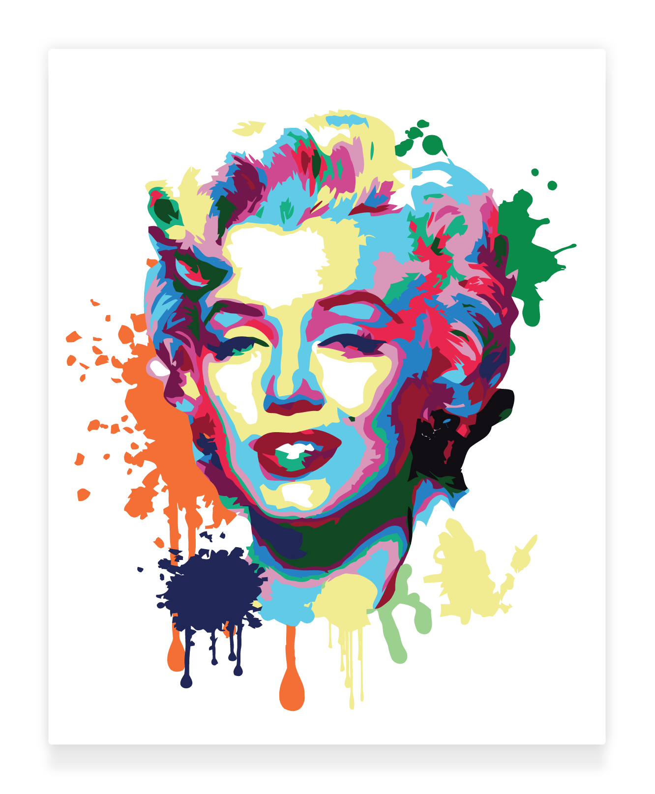 40x50cm Paint by Numbers Kit: Iconic Elegance: Marilyn Monroe Abstract
