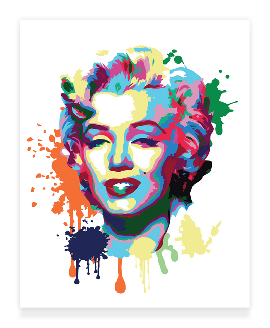 40x50cm Paint by Numbers Kit:  Iconic Elegance: Marilyn Monroe Abstract