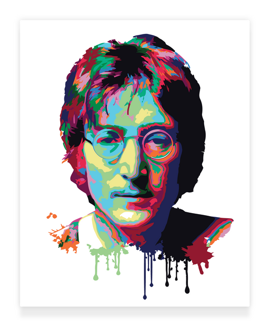 40x50cm Paint by Numbers Kit: Musical Reverie: John Lennon Abstract Portrait
