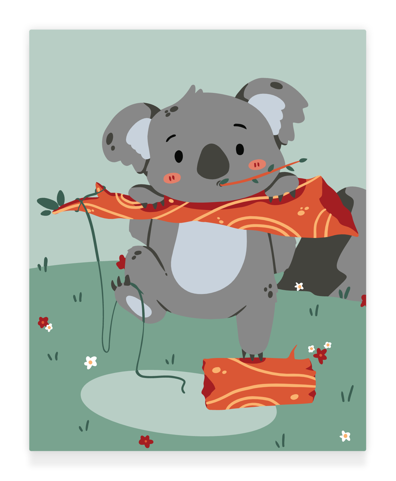40x50cm Paint by Numbers Kit: Koala Cuteness: Adorable Eucalyptus