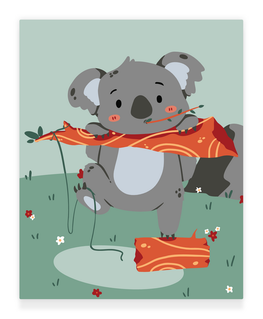 40x50cm Paint by Numbers Kit:  Koala Cuteness: Adorable Eucalyptus