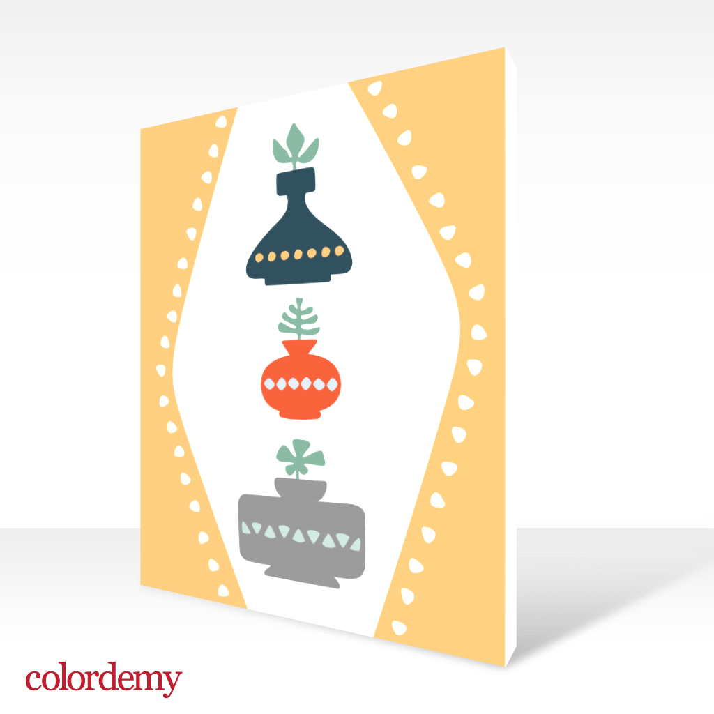40x50cm Paint by Numbers Kit: Minimalist Botanical Harmony