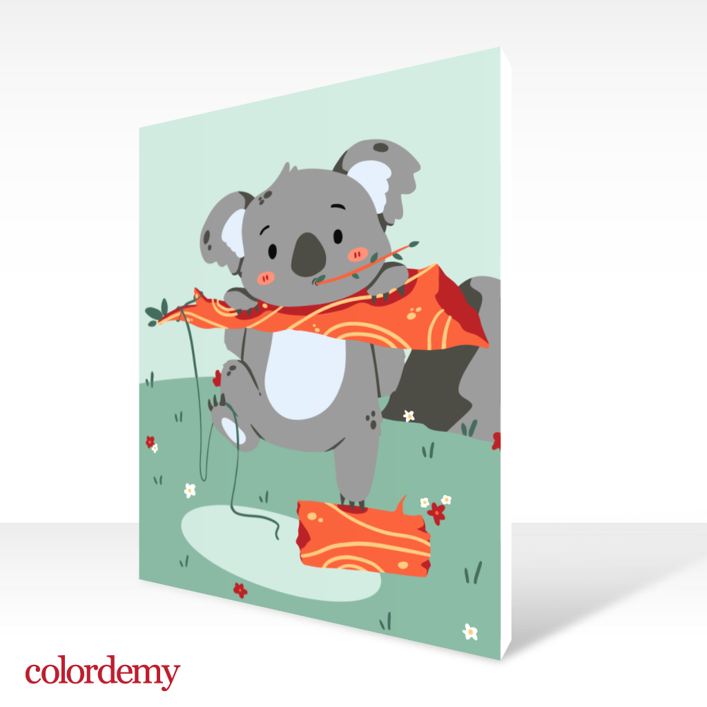 40x50cm Paint by Numbers Kit: Koala Cuteness: Adorable Eucalyptus