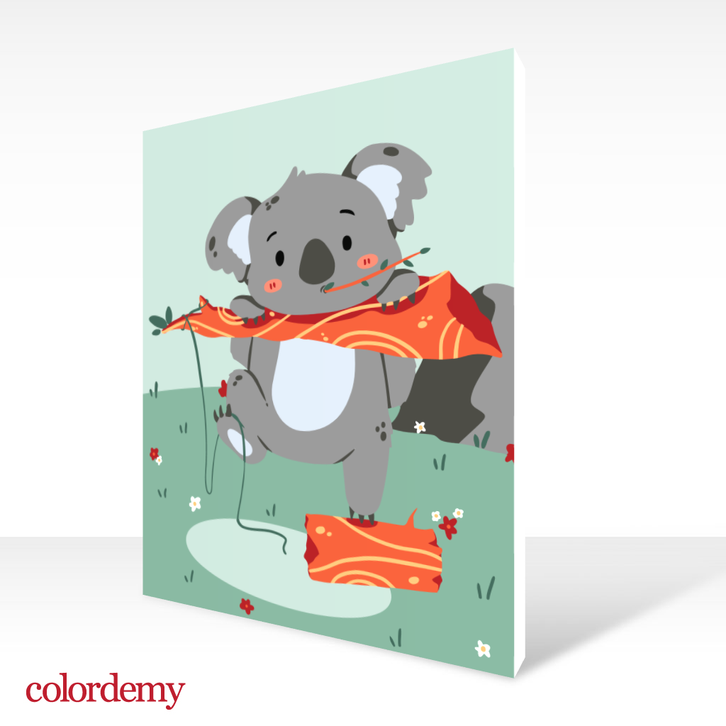 40x50cm Paint by Numbers Kit:  Koala Cuteness: Adorable Eucalyptus
