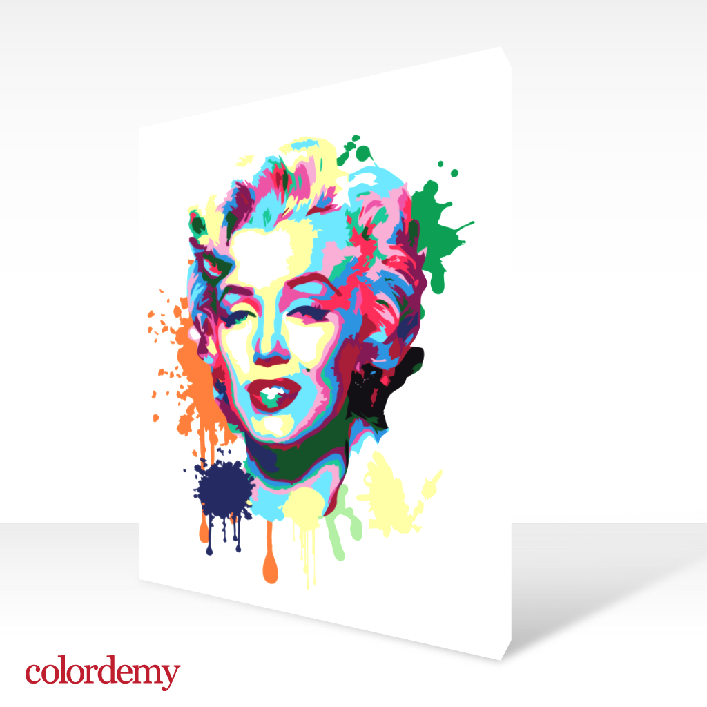 40x50cm Paint by Numbers Kit: Iconic Elegance: Marilyn Monroe Abstract