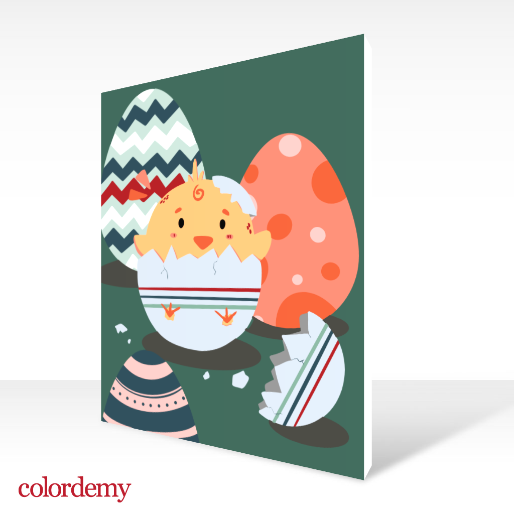 40x50cm Paint by Numbers Kit: Little Wonders: Newborn Cute Chicken