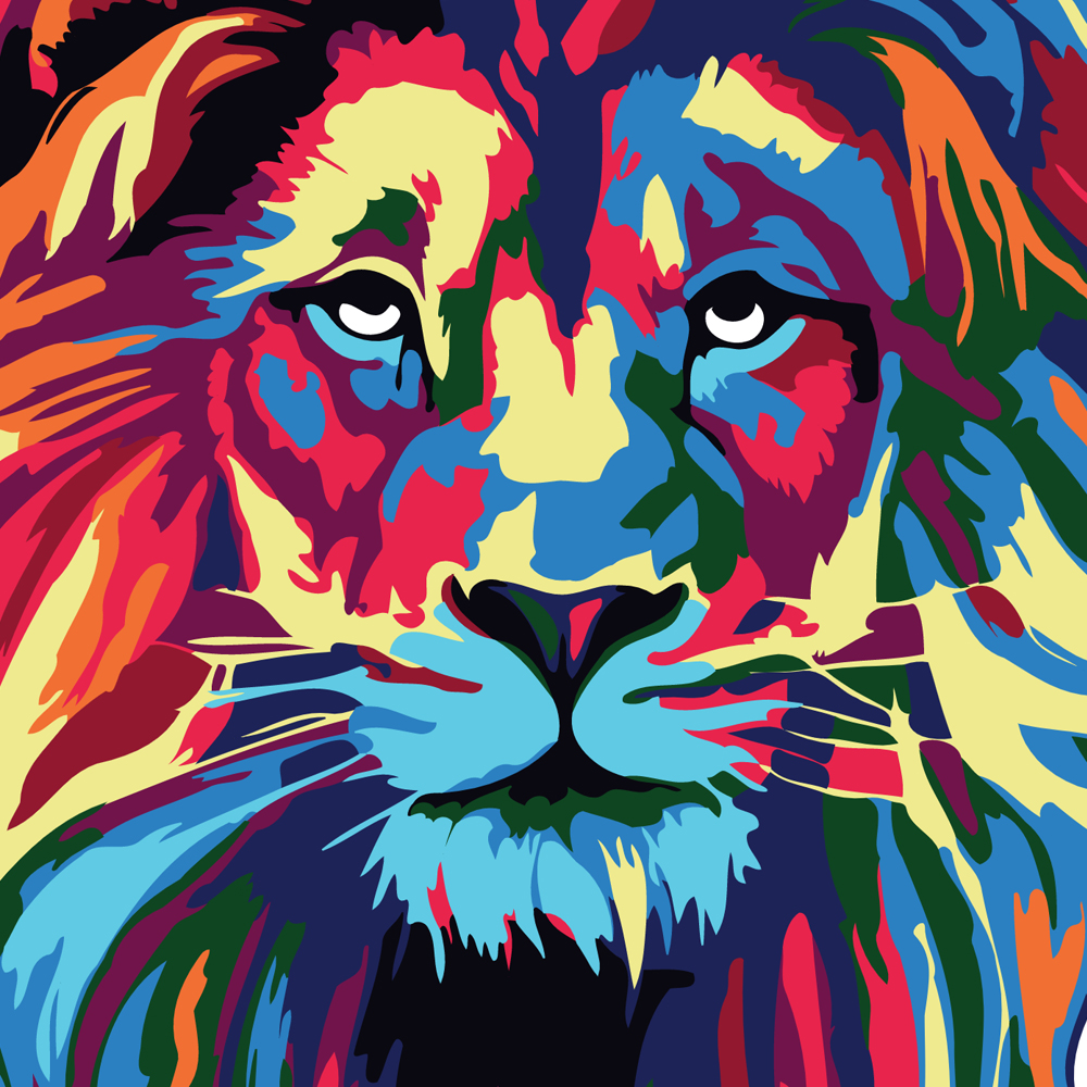 Abstract Animals – Colordemy - Coloring kits, DIY Paintings, Paint by ...