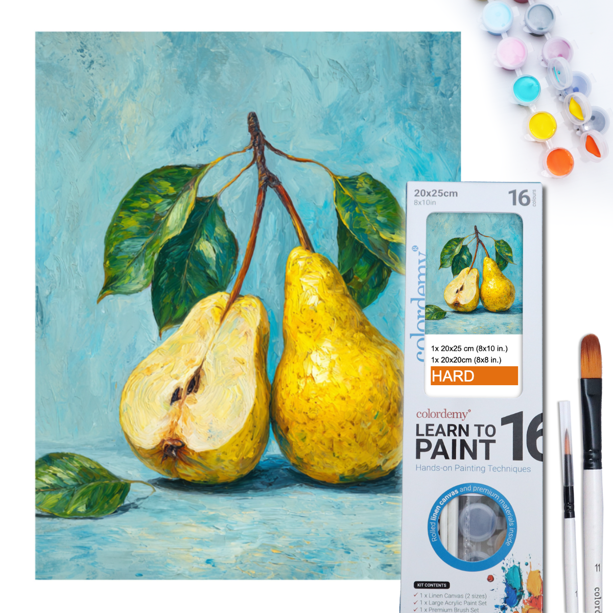 Learn to Paint Kit (Fruits - Two Pears)
