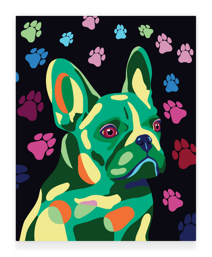 Happy Tail - French Bulldog: 40x50cm Paint by Numbers Kit