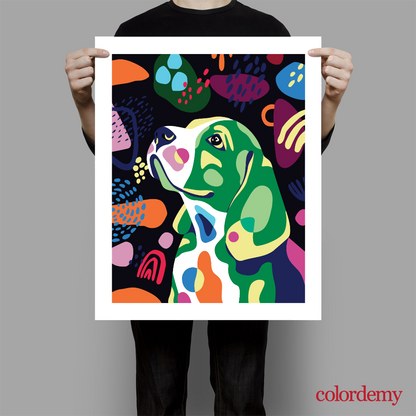 Happy Tail - Dachshund: 40x50cm Paint by Numbers Kit