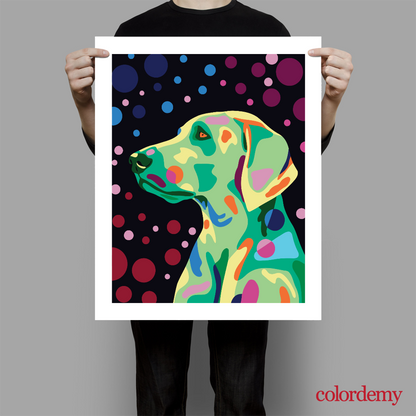 Happy Tail - Labrador: 40x50cm Paint by Numbers Kit