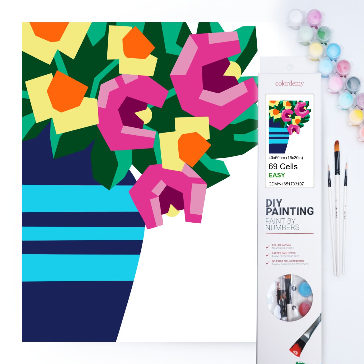 40x50cm Paint by Numbers Kit - Rolled Canvases, 16 Colours (Mindfulness - undefined)