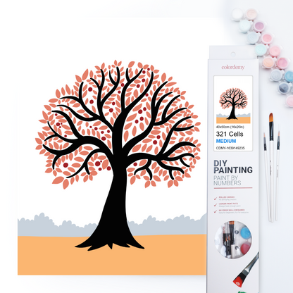 40x50cm Paint by Numbers Kit - Rolled Canvases, 16 Colours (Mindfulness - Growing)