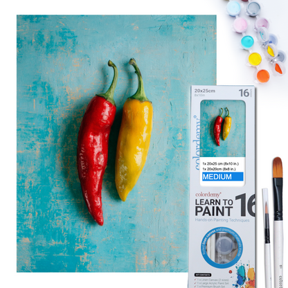 Learn to Paint Kit (Fruits - Two Chillies)