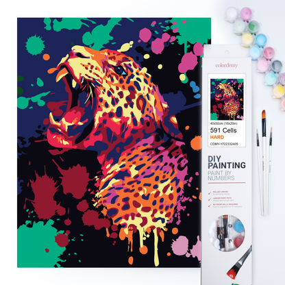 40x50cm Paint by Numbers Kit - Rolled Canvases, 16 Colours (An Anger-Release Collection - undefined)