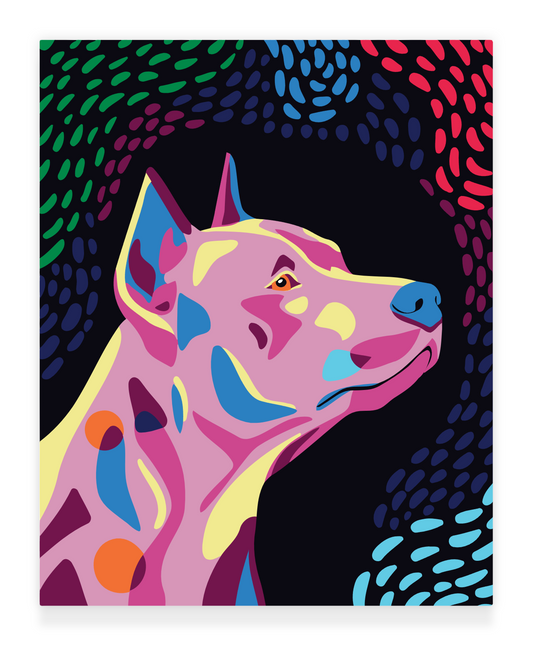 Happy Tail - Pinscher: 40x50cm Paint by Numbers Kit