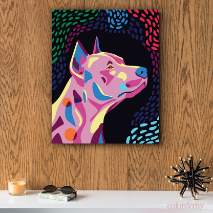 Happy Tail - Pinscher: 40x50cm Paint by Numbers Kit