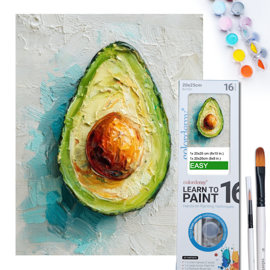 Learn to Paint Kit (Fruits - Single Avocado)