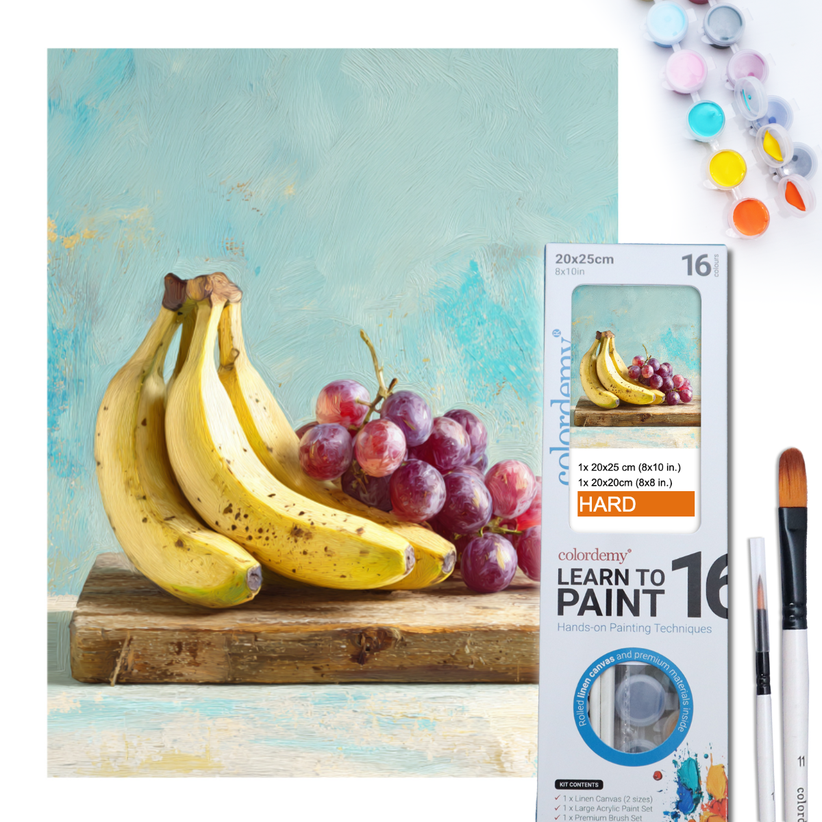 Learn to Paint Kit (Fruits - Bananas & Grapes)