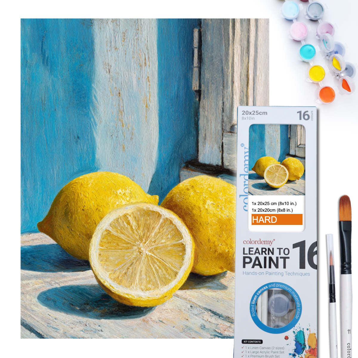 Learn to Paint Kit (Fruits - Three Lemons)