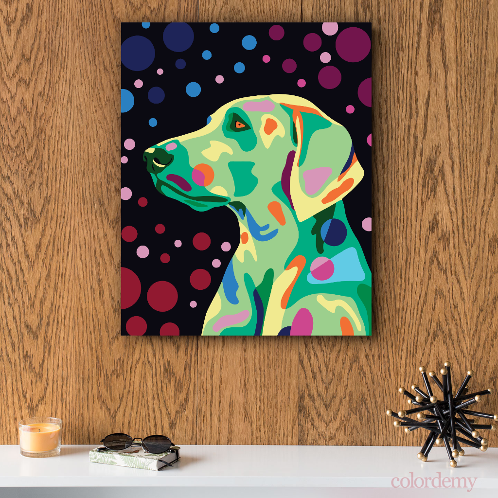 Happy Tail - Labrador: 40x50cm Paint by Numbers Kit