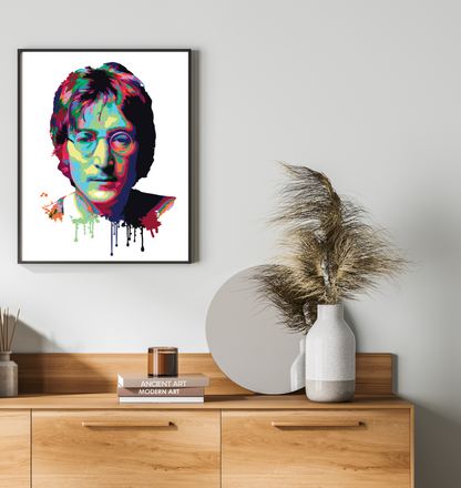 40x50cm Paint by Numbers Kit: Musical Reverie: John Lennon Abstract Portrait