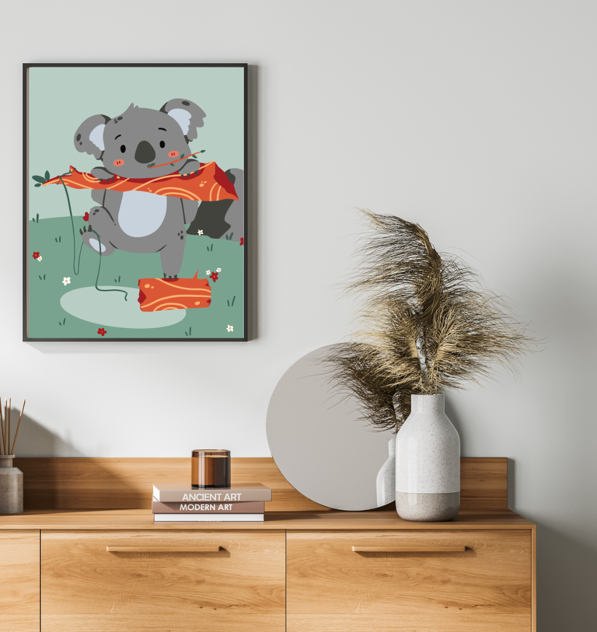 40x50cm Paint by Numbers Kit:  Koala Cuteness: Adorable Eucalyptus