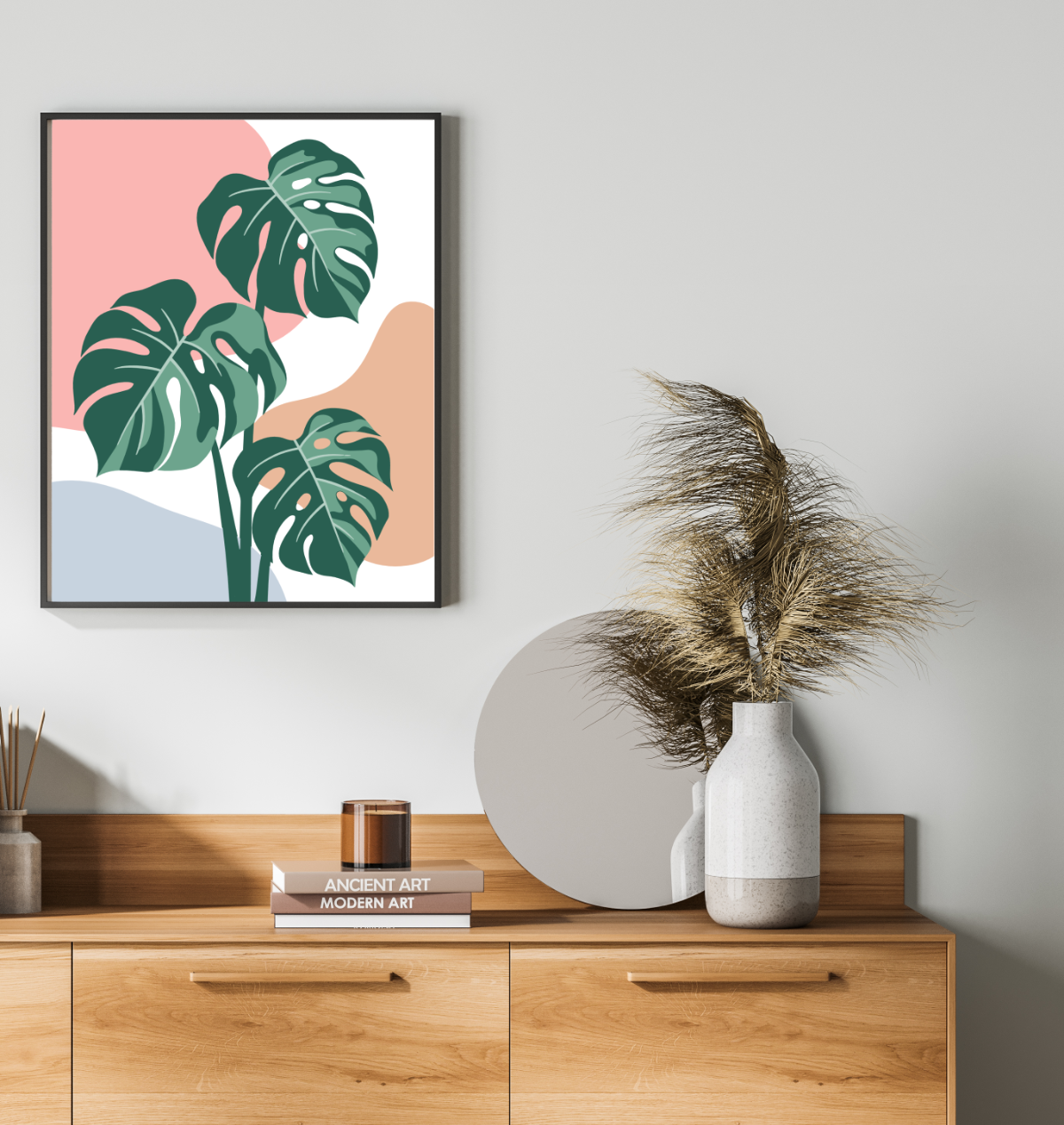 40x50cm Paint by Numbers Leaf Kit: Create Serenity - Minimalist Monnie