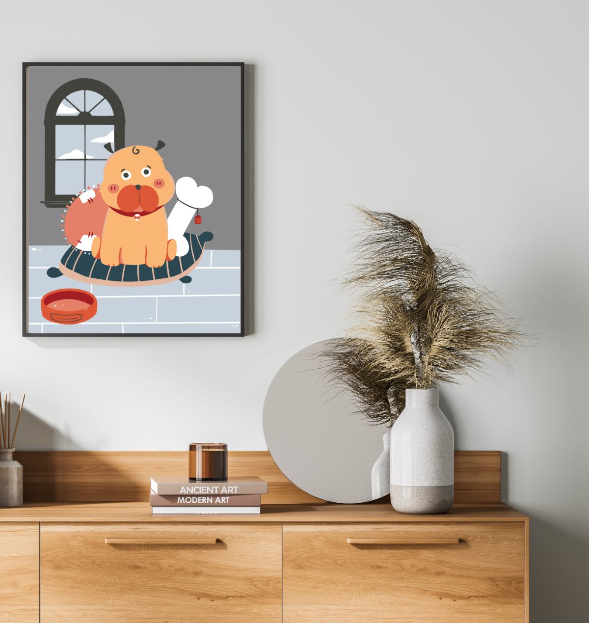 40x50cm Paint by Numbers Kit: Quiet Solitude: Simple Lonely Dog