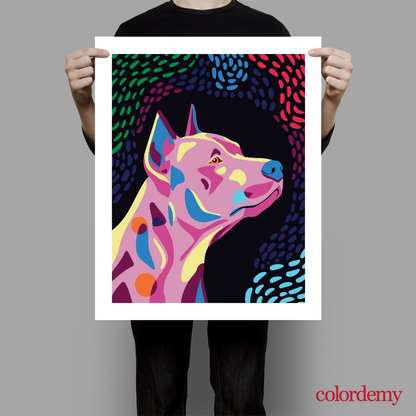 Happy Tail - Pinscher: 40x50cm Paint by Numbers Kit