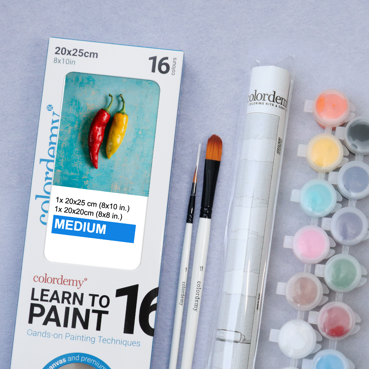 Learn to Paint Kit (Fruits - Two Chillies)