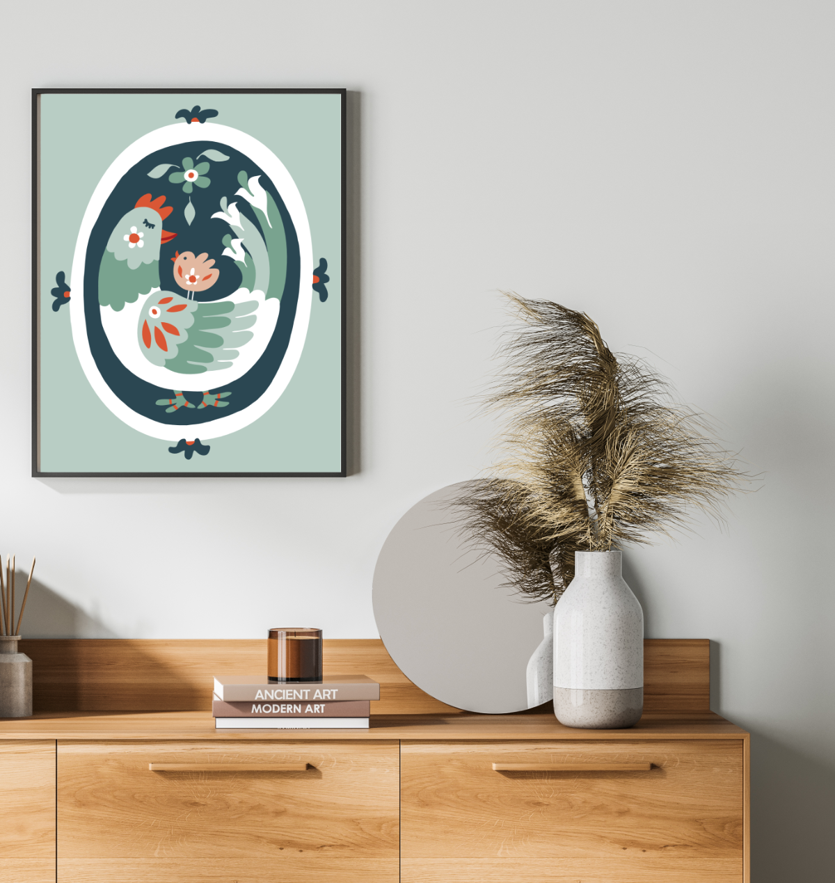 40x50cm Paint by Numbers Kit - Rolled Canvases, 16 Colours (Funkies- Mother & Daughter)