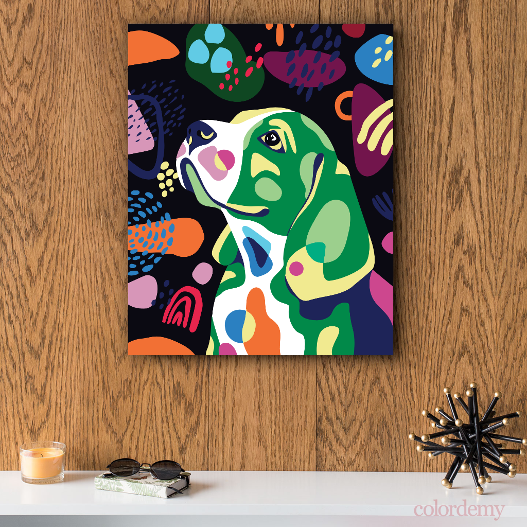 Happy Tail - Dachshund: 40x50cm Paint by Numbers Kit