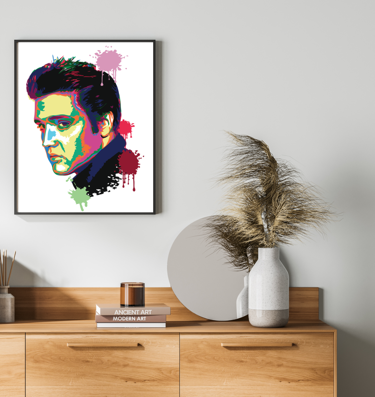 40x50cm Paint by Numbers kit: Musical Majesty: Colourful Abstract Elvis