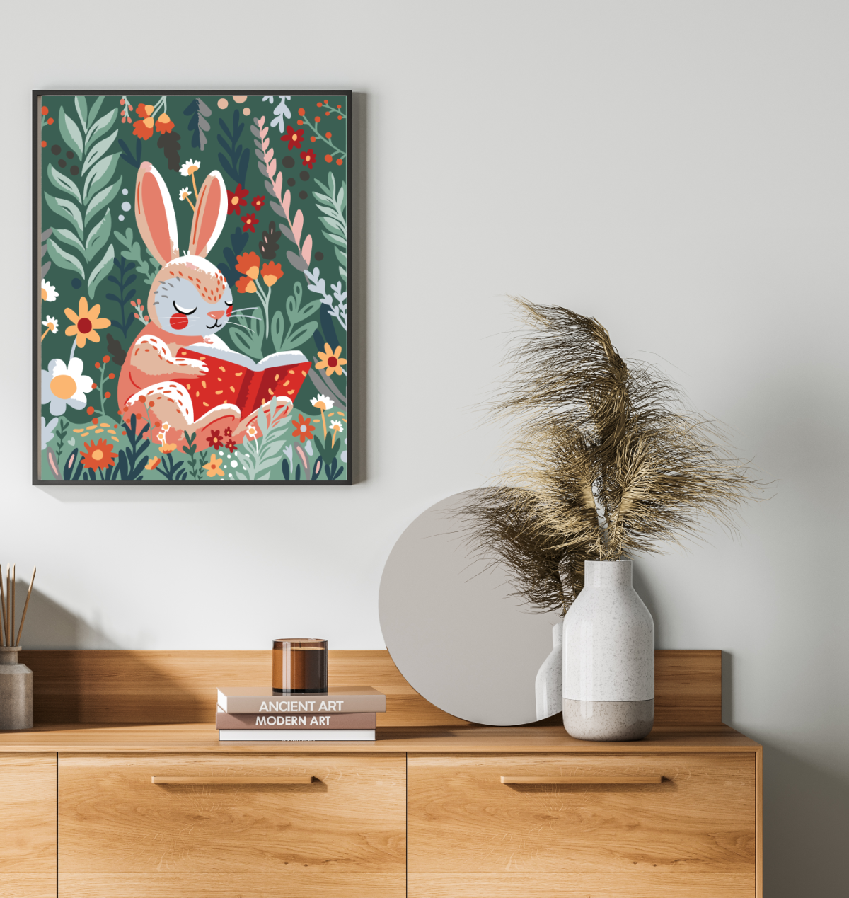 40x50cm Paint by Numbers Kit: Easter Tales - Rabbit's Garden Retreat