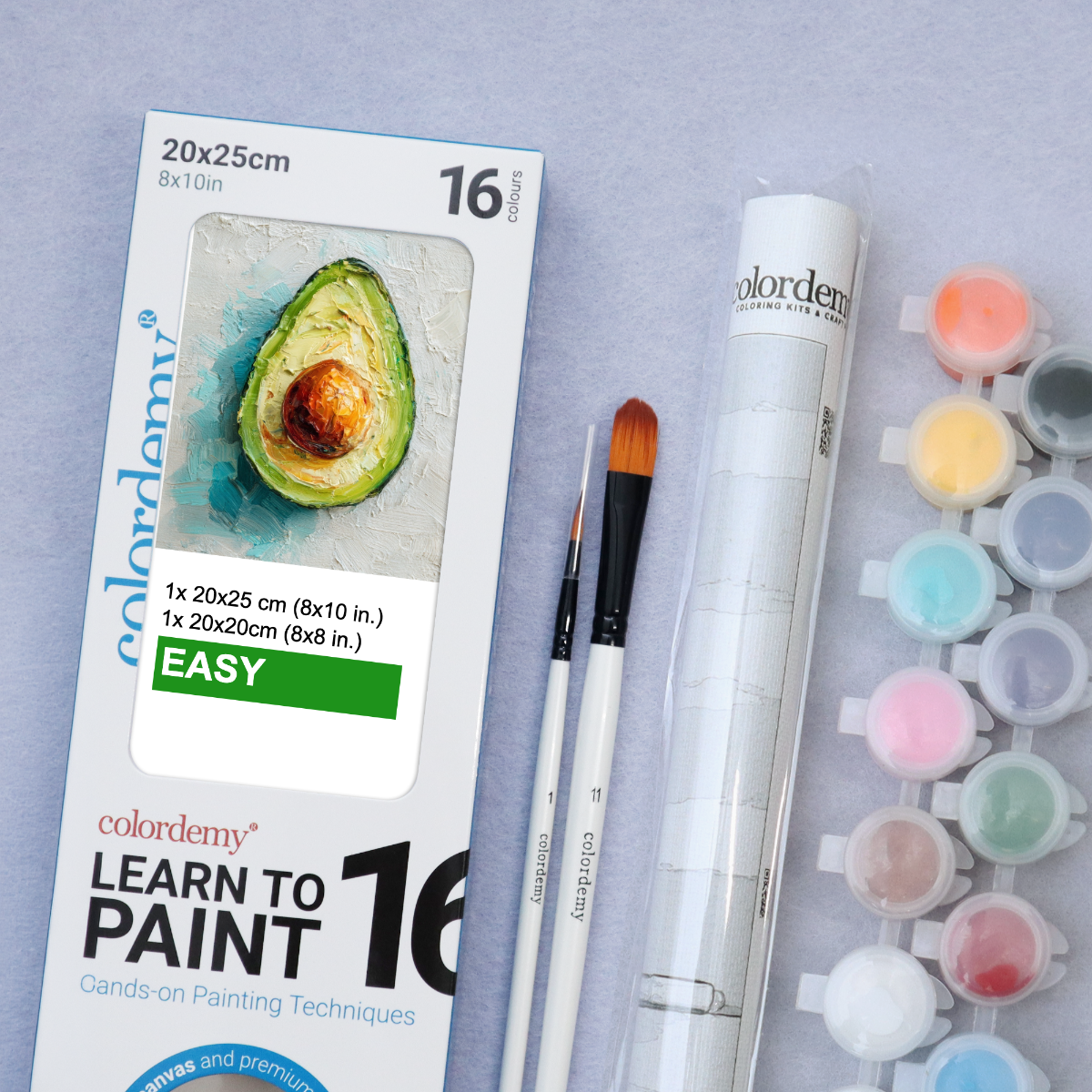 Learn to Paint Kit (Fruits - Single Avocado)