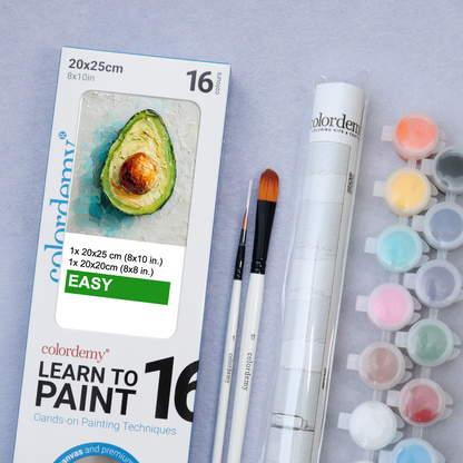 Learn to Paint Kit (Fruits - Single Avocado)
