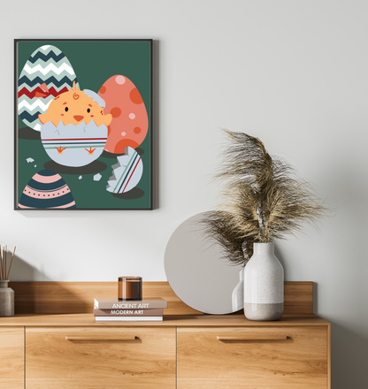 40x50cm Paint by Numbers Kit: Little Wonders: Newborn Cute Chicken