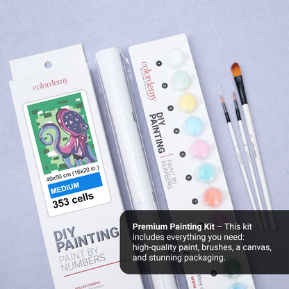 40x50cm Paint by Numbers Kit: Oceanic Opulence: Vibrant Octopus