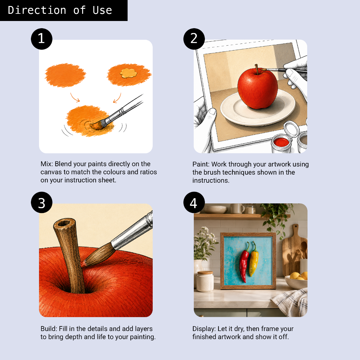 Learn to Paint Kit (Fruits - Two Chillies)