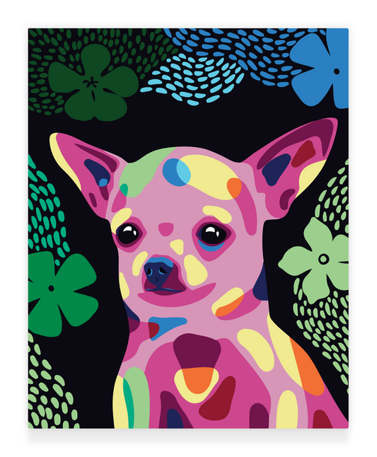 Happy Tail - Chihuahua: 40x50cm Paint by Numbers Kit