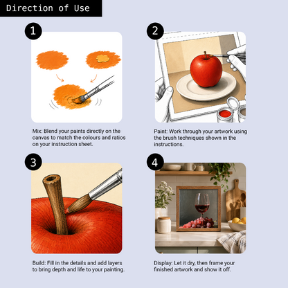 Learn to Paint Kit (Fruits - Wine and grapes)