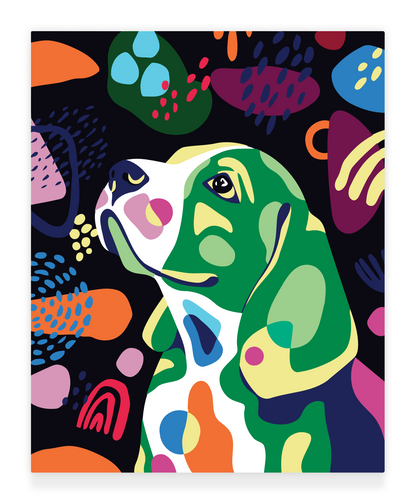 Happy Tail - Dachshund: 40x50cm Paint by Numbers Kit