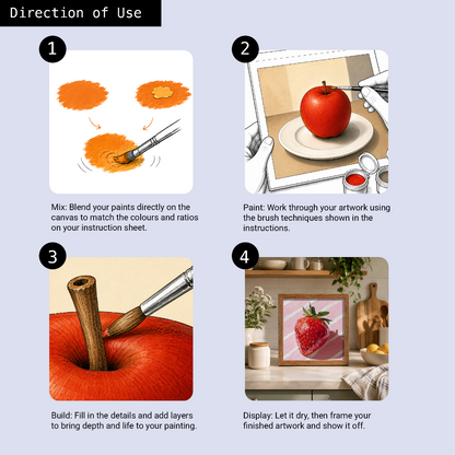 Learn to Paint Kit (Fruits - Strawberry)