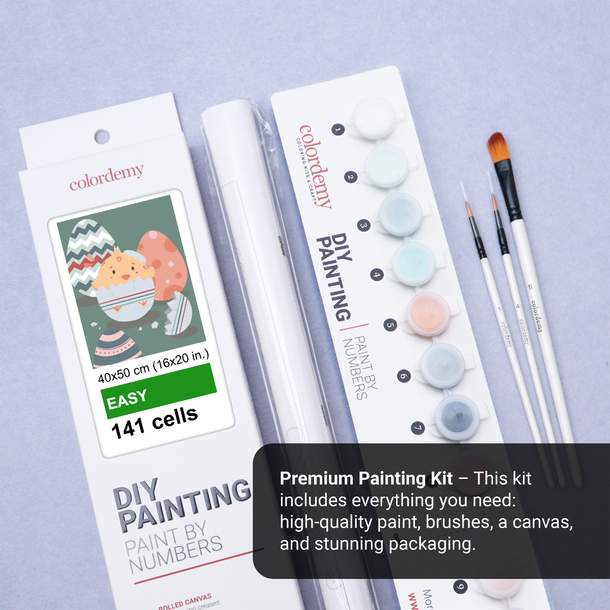 40x50cm Paint by Numbers Kit: Little Wonders: Newborn Cute Chicken