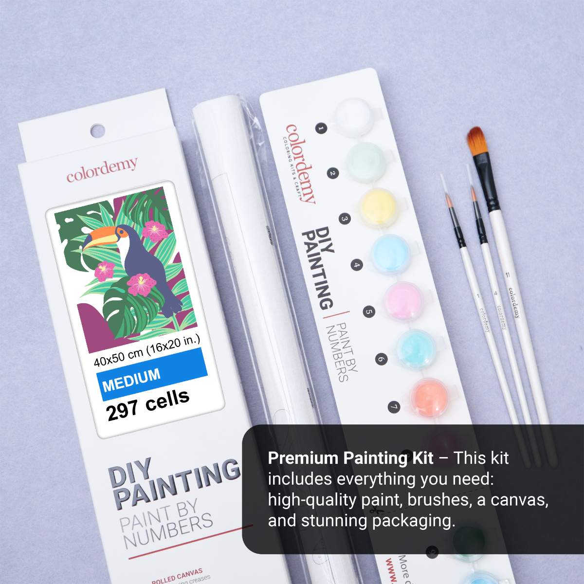 40x50cm Paint by Numbers Kit - Rolled Canvases, 16 Colours (Mindfulness - undefined)