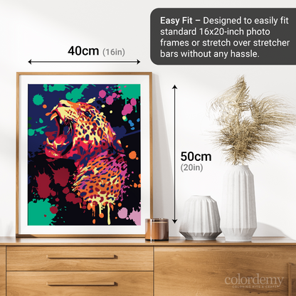 40x50cm Paint by Numbers Kit - Rolled Canvases, 16 Colours (An Anger-Release Collection - undefined)